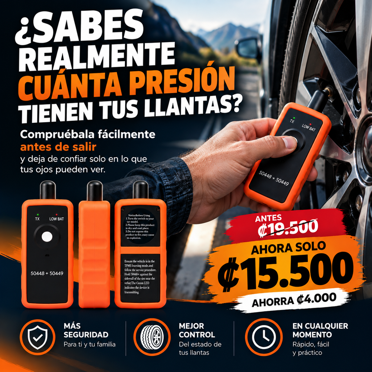 Monitor llantas