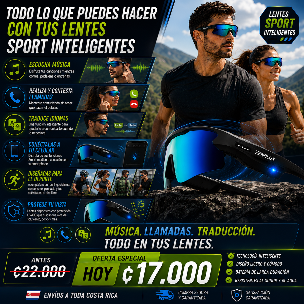 Lentes Sport Inteligentes