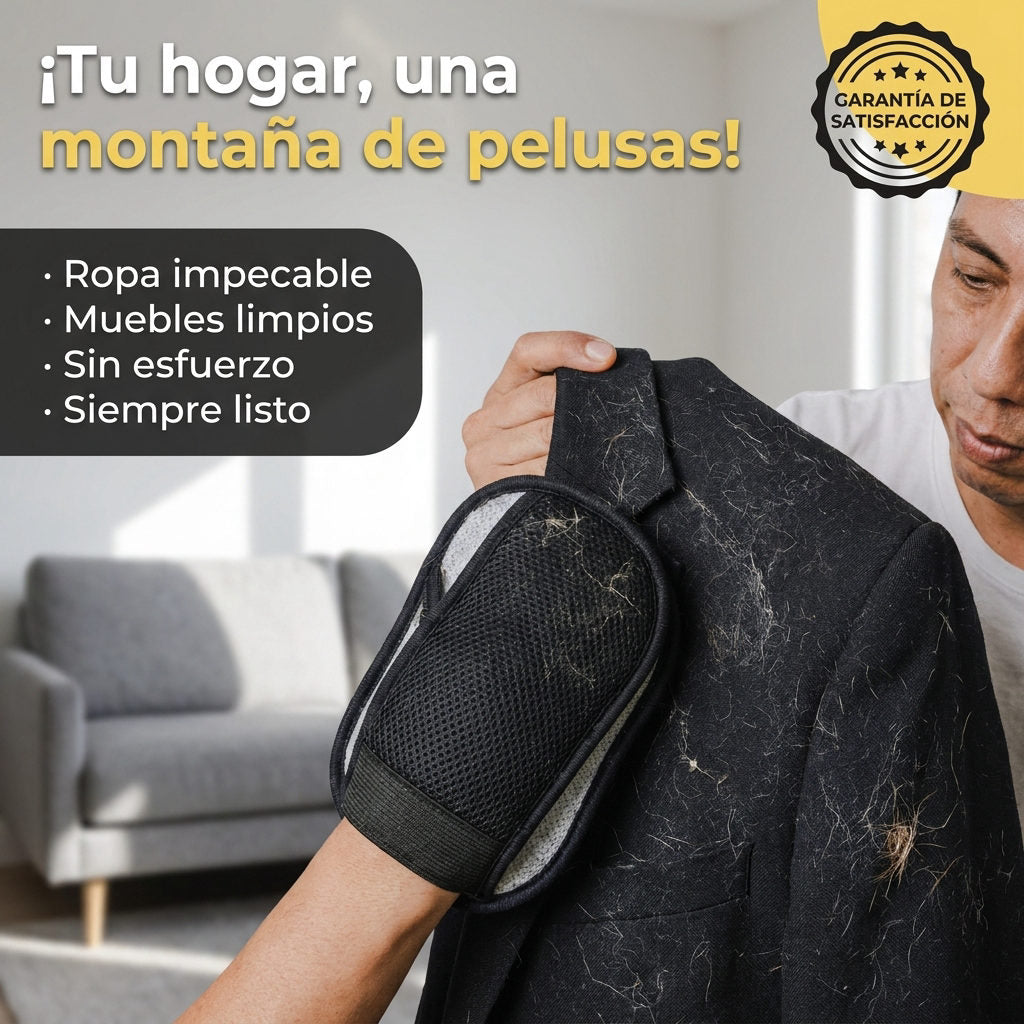 Guante quita pelusas — VISUALIZACIÓN DEL PROBLEMA