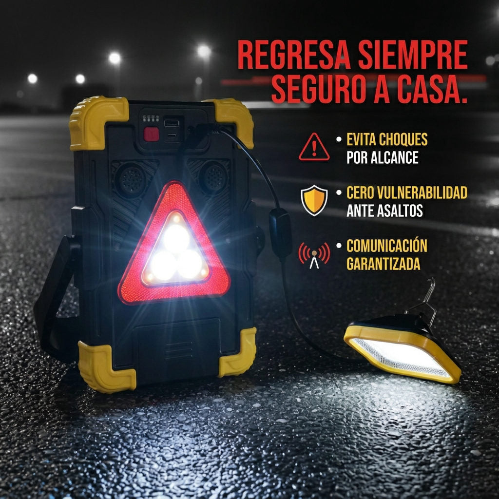 Led triangulo emergencia — BENEFICIOS