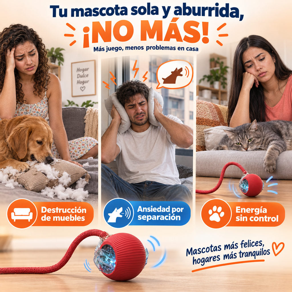 Pelota  interactiva para mascotas — EL DOLOR