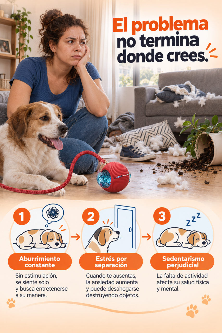 Pelota  interactiva para mascotas — EL VERDADERO PROBLEMA