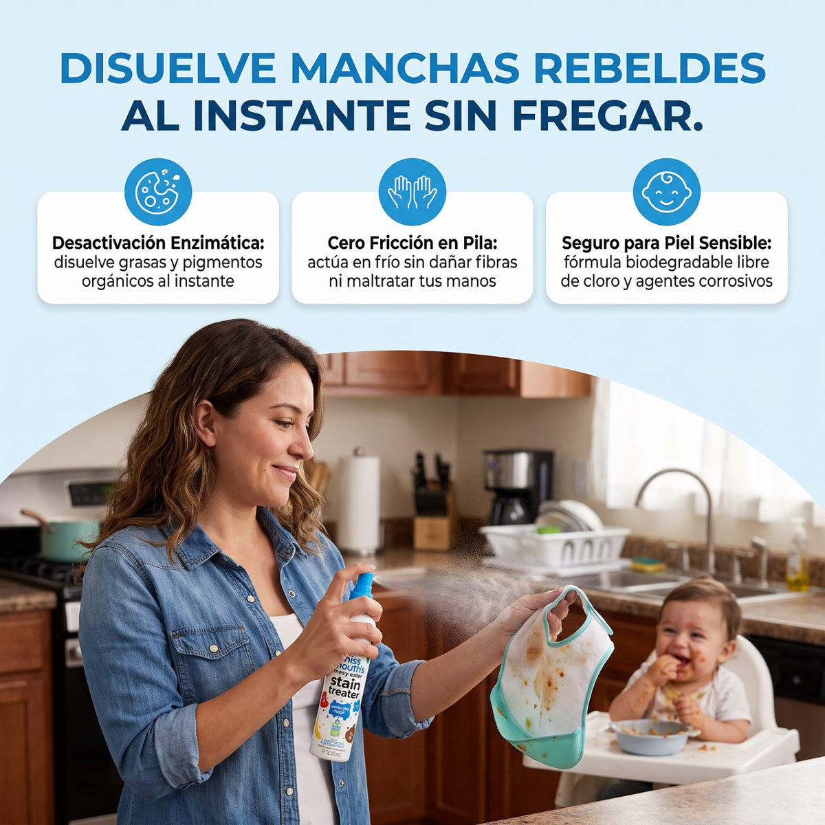 Quitamanchas acción rápida — LA SOLUCIÓN