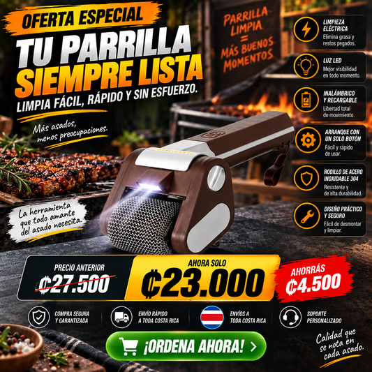 Cepillo Eléctrico Para Limpiar Parrilla