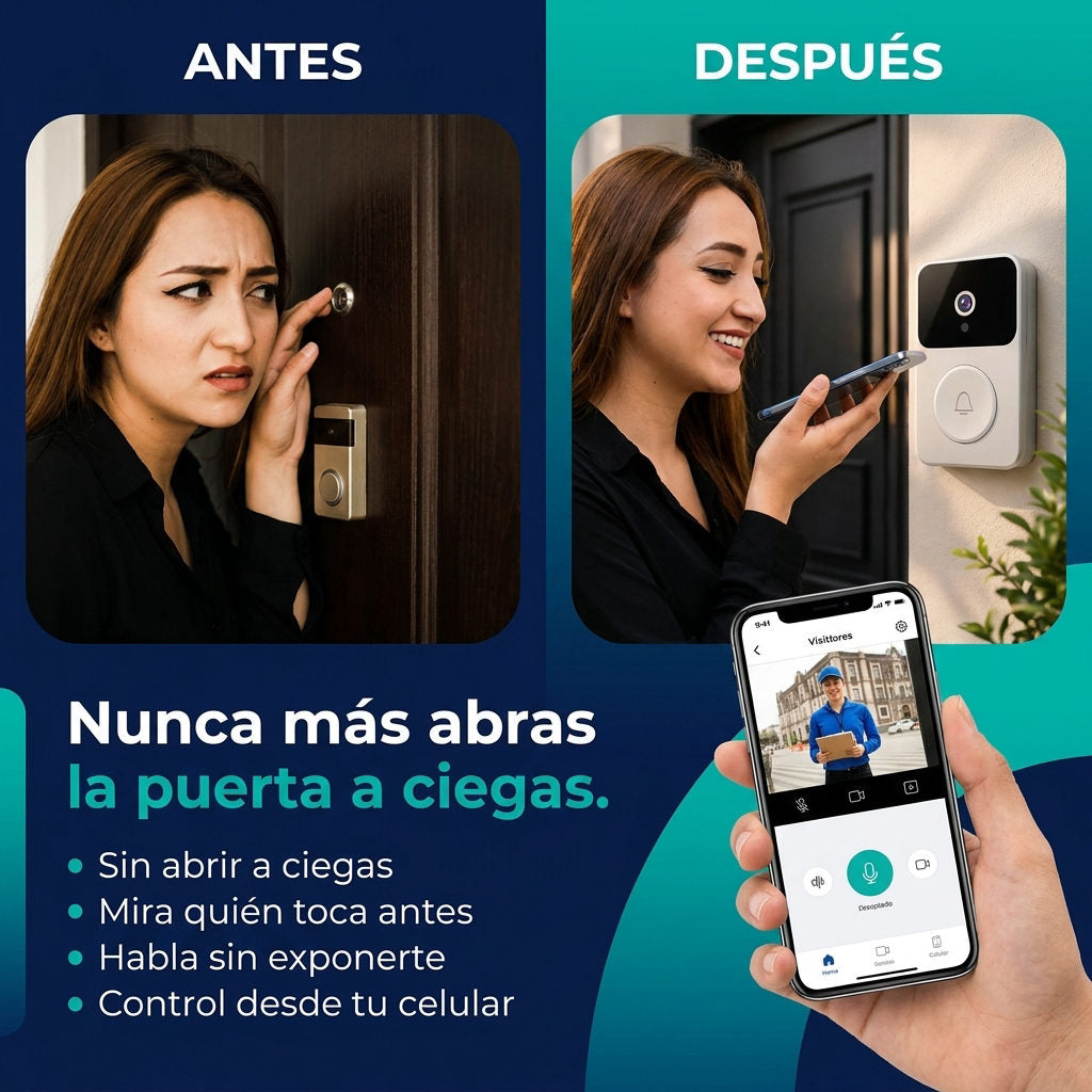 Timbre Inteligente Bluetooth — ANTES Y DESPUES